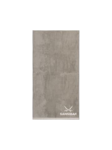 Sansibar 2er-Set: Duschtuch Frottier-Serie "Doubleface" in Taupe/Sand