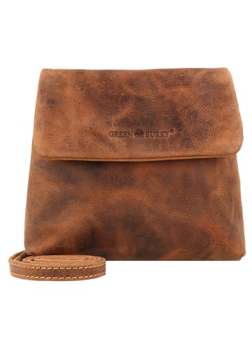 Greenburry Vintage Umhängetasche Leder 25 cm brown