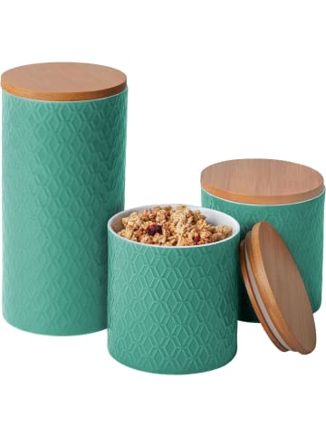 Praknu Keramikdose mit Deckel Luftdicht - 3er Vorratsdosen Set aus