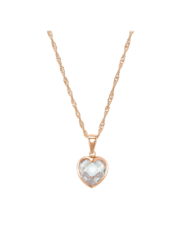 Amor Kette mit Anhänger Silber 925, rosévergoldet in Roségold