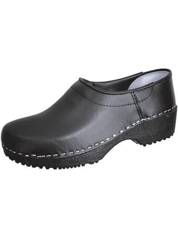 SALIHA Clogs ® geschlossen in schwarz in schwarz