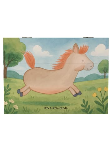 Mr. & Mrs. Panda Aufbewahrungsbox Pferd Springen Design ohne Spruch in Weiß