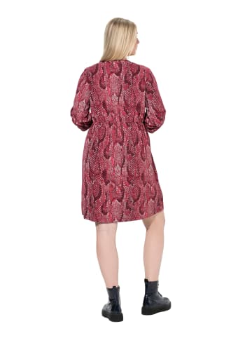 Ulla Popken Jerseykleid in klassisch Pflaume