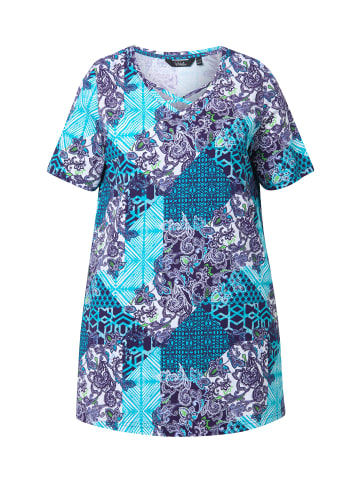Ulla Popken Longshirt in tiefes aqua