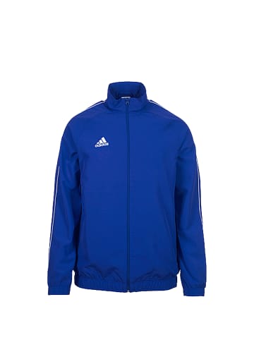 adidas Performance Sweatjacke Core 18 in blau / weiß