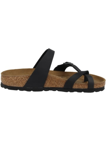 Birkenstock Zehensandale Mayari geöltes Nubukleder normal in schwarz