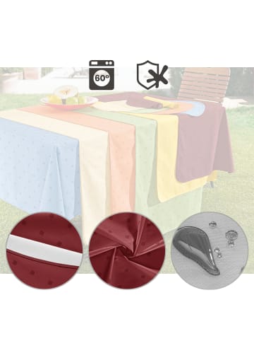 Erwin Müller Baumwollmischung Tischdecke Neuss in burgund