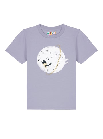 wat? Apparel T-Shirt Planet mit Eis in Lavender