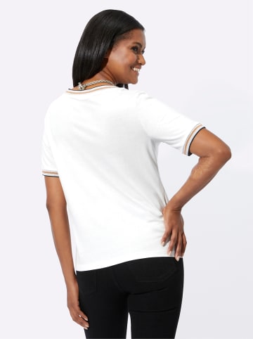 WITT WEIDEN Rundhals-Shirt in ecru-bedruckt