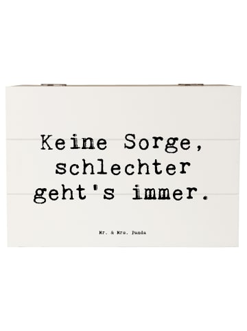 Mr. & Mrs. Panda Schatulle Spruch Hoffnung in schwierigen Zeiten... in Weiß