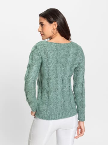 WITT WEIDEN Langarm-Pullover in kalkmint-meliert