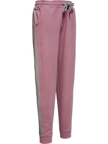 Erwin Müller Interlock-Jersey Freizeithose, lang mit Bündchen in rosenholz-grau
