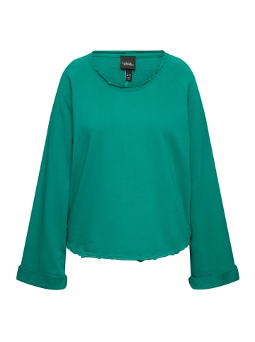 Ulla Popken Sweatshirt in smaragd grün