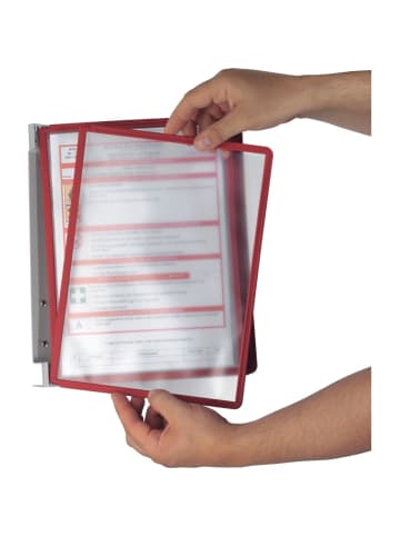 Durable Sichttafelständer Vario Display wall mit 5 Sichttafeln