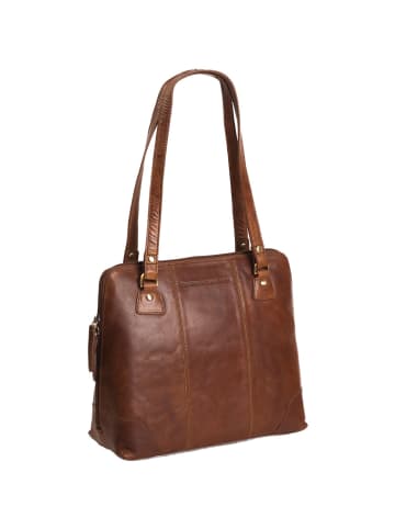 The Chesterfield Brand Antique Buff Schultertasche Leder 30 cm in cognac