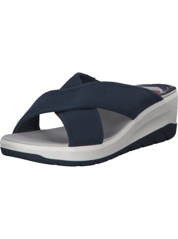 Jana Shoes Plateau-Pantoletten in Navy