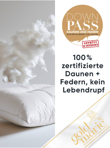 Goldmarie MARIE Kopfkissen ''MEDIUM'' in Weiß