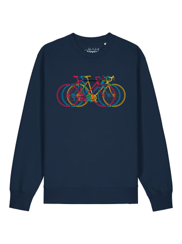 wat? Apparel Sweatshirt Fahrräder in Dunkelblau