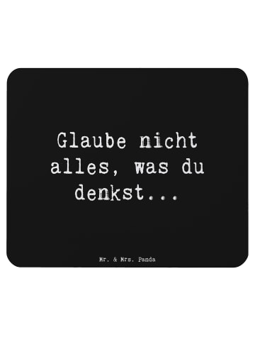 Mr. & Mrs. Panda Mousepad Spruch Selbstvertrauen und Klarheit mi... in Schwarz