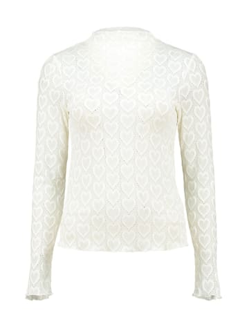 Hailys Langarmshirt 'Le44onia' Weiß