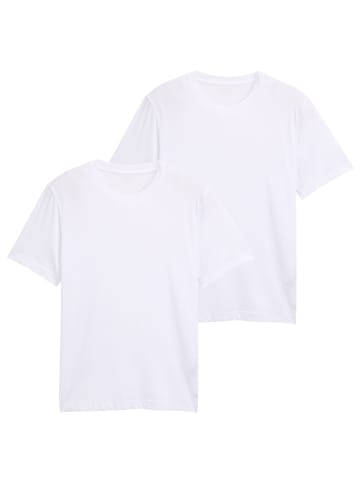 Tom Tailor T-Shirt 2er Pack in Weiß