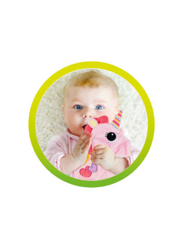 Toi-Toys Baby Knistertuch Einhorn in rosa