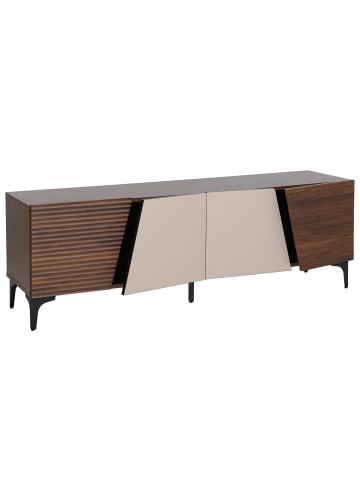 MCW TV-Rack Q83, Walnuss-Optik