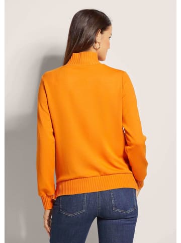 MADELEINE Sportives Sweatshirt mit Stehkragen in pastellorange