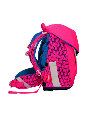 Scout Sunny II Schulranzen-Set 4-tlg. DIN Neon Safety Pink Glow 2023 in pink