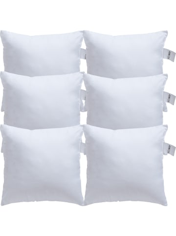 REDBEST Textilfaser Kuschelkissen 6er-Pack Atlanta in weiß