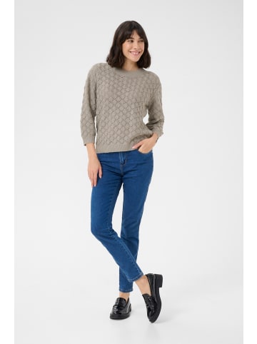 Kaffe Strickpullover KAkani Loose fit in Elephant Skin