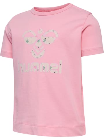 Hummel Druckknopf T-Shirt Hmljocha Mädchen in CANDY PINK