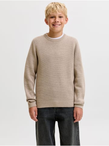 JACK & JONES Junior Strickpullover in Greige