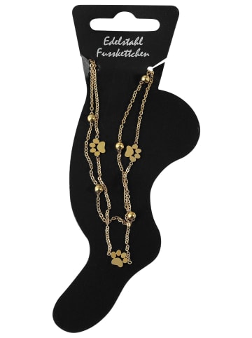 Adeliás Damen Fußkettchen – aus Edelstahl in gold