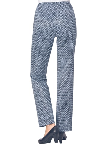 WITT WEIDEN Jersey-Hose in marine-gemustert