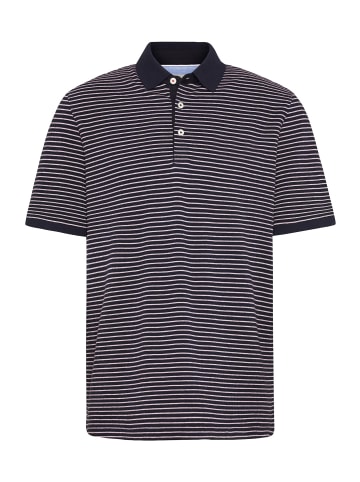 Bugatti Gestreiftes Polo in marine