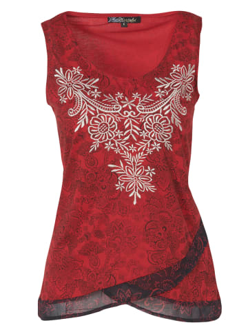 KOROSHI Damen T-Shirt in rot