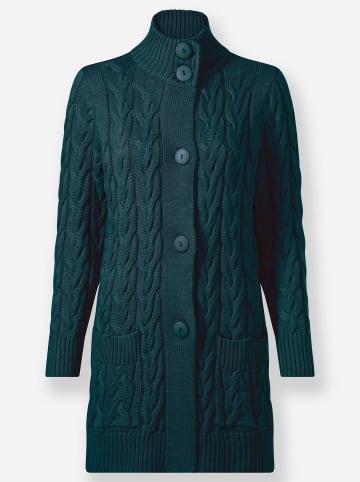 WITT WEIDEN Long-Strickjacke in petrol
