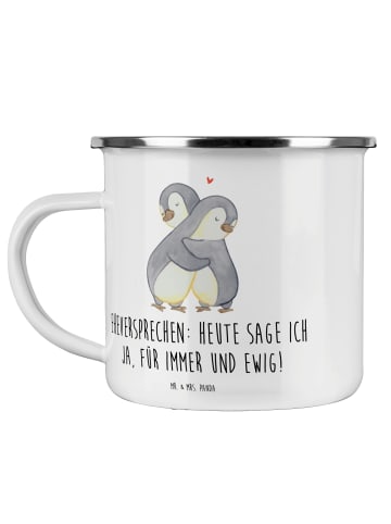 Mr. & Mrs. Panda Pott Eheversprechen für immer mit Spruch in Transparent