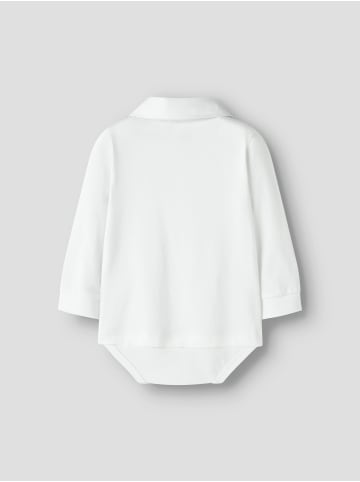 name it Langarm Hemdbody mit Fliege NBMNOLLER in bright white