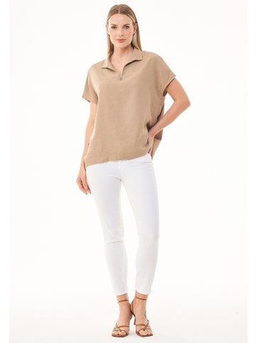 Organication Bluse "WOR13410" in Beige