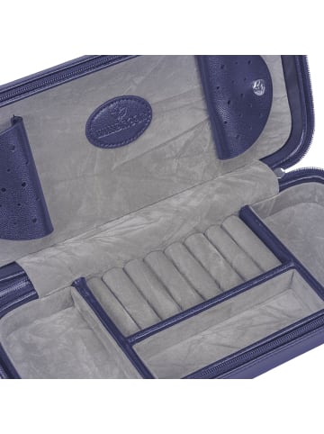 Windrose Merino Moda Schmuckbox 23 cm in dunkelblau