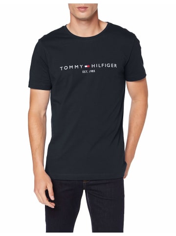 Tommy Hilfiger Rundhals T-Shirt in dunkel-blau