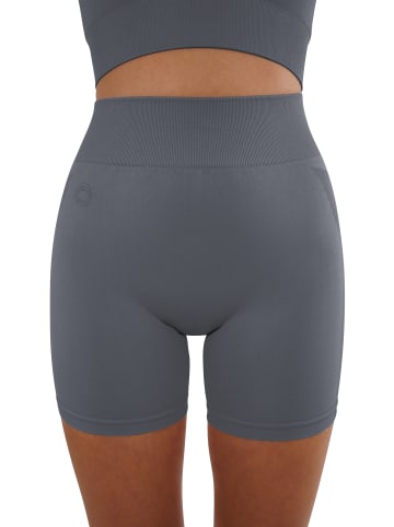 Stark Soul® Kurze Sport Leggings Seamless Sporthose in grau