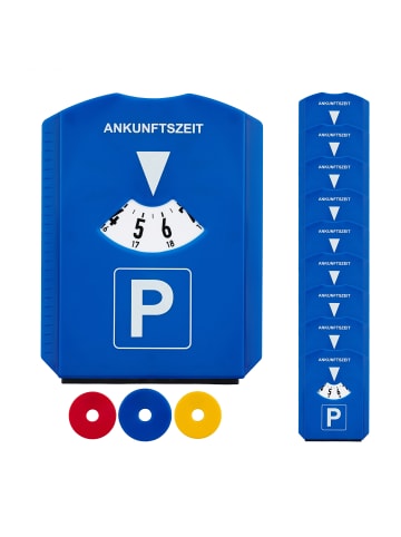 relaxdays 80x Parkscheibe in Blau