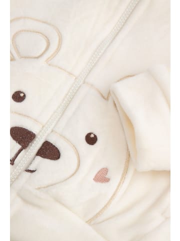 Coccodrillo Sweatshirt mit Reißverschluss in beige