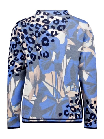 Betty Barclay Strickpullover mit Print in Blau/Beige