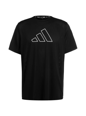 adidas Performance Trainingsshirt Train Icons in schwarz / weiß