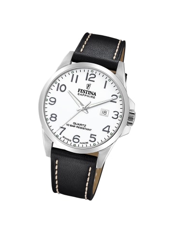 Festina Analog-Armbanduhr Festina Swiss Made schwarz groß (ca. 41mm)