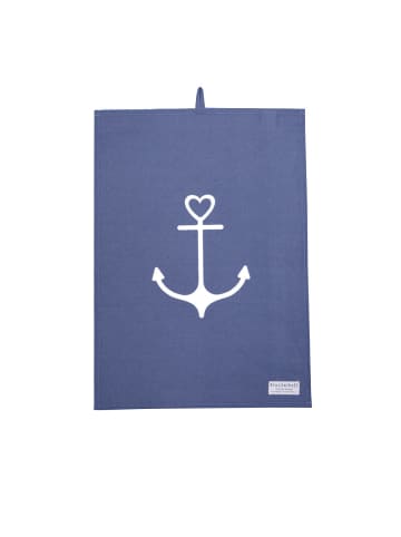 Krasilnikoff Geschirrhandtuch Anchor mit Anker Motiv in blau